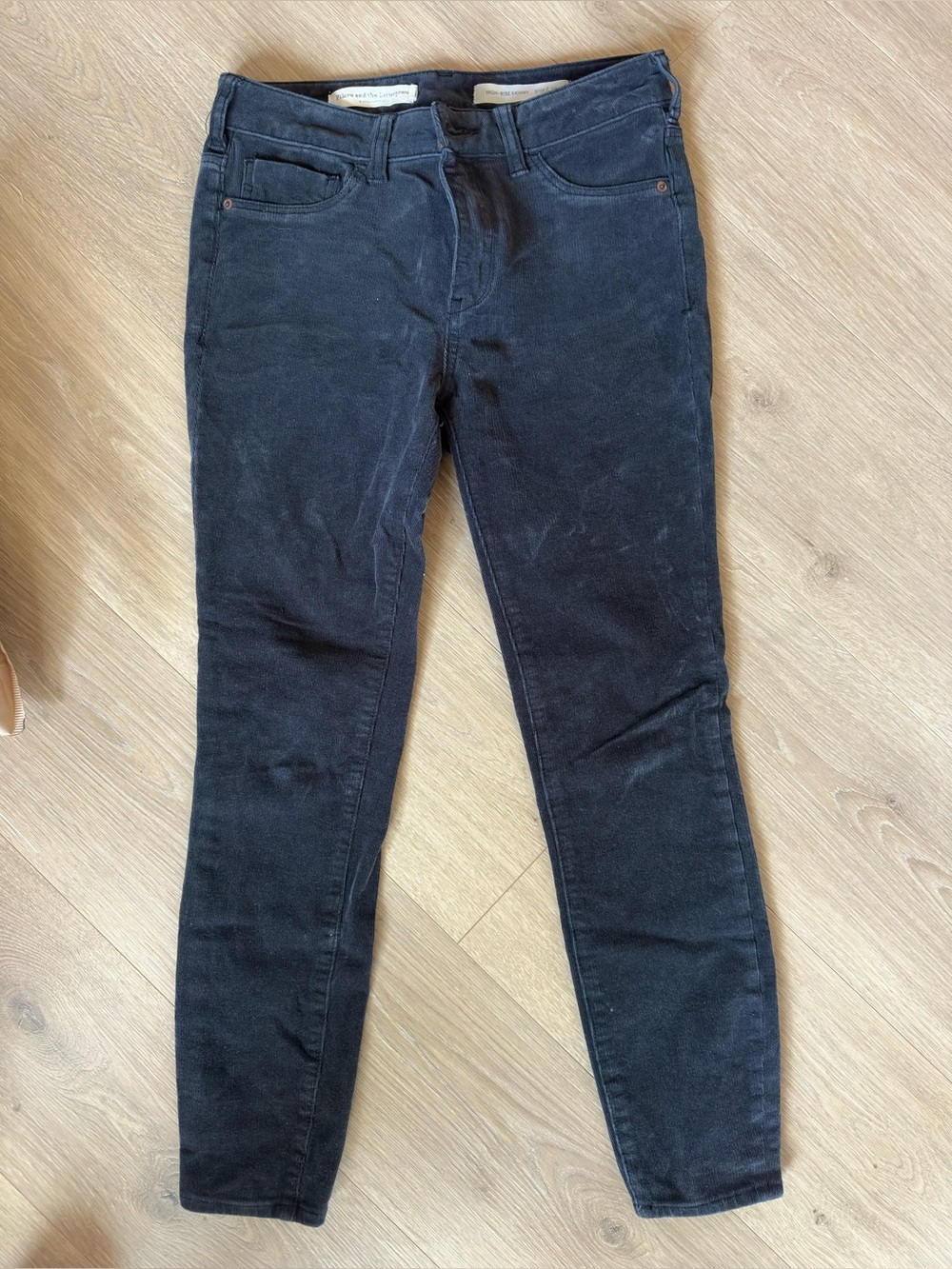 Pilcro and the Letterpress Black Corduroy Pants
